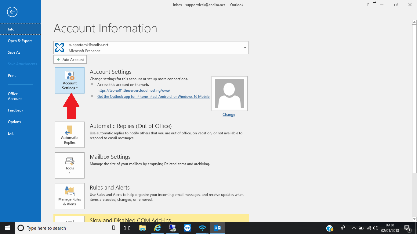 Removing A Mailbox In Outlook Andisa IT removing-a-mailbox-in-outlook-andisa-it
