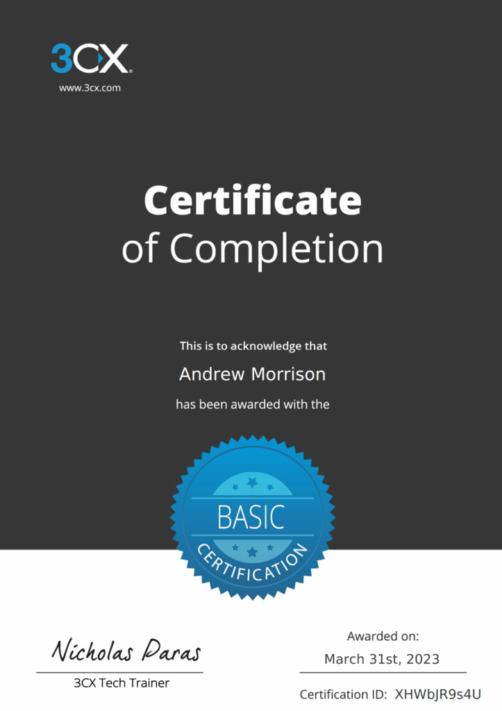 3CX partnership awarded again!